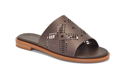 CIABATTINA IN PELLE LASERATA LONDON S TESTA DI MORO 